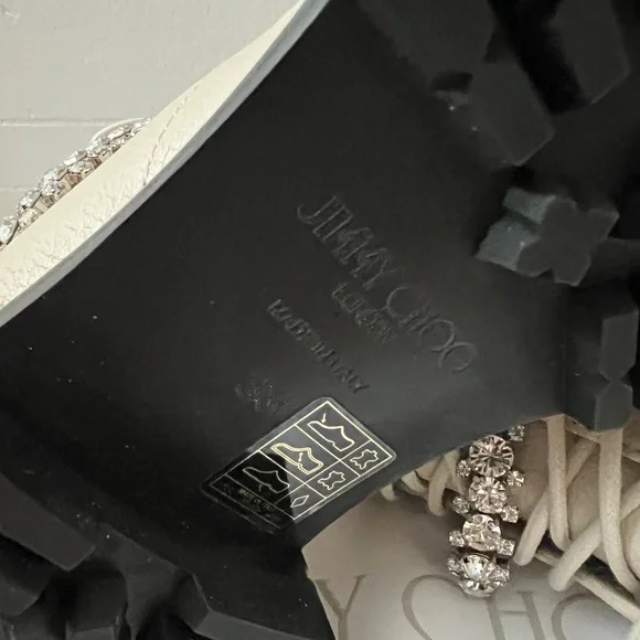 Jimmy Choo Cruz Crystal-Embellished Ankle Boots